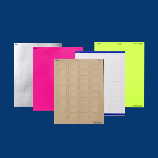 Blank Sheet Labels by Material