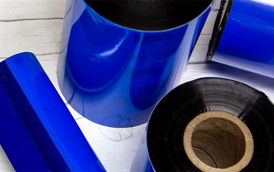 Coated side out thermal ribbons